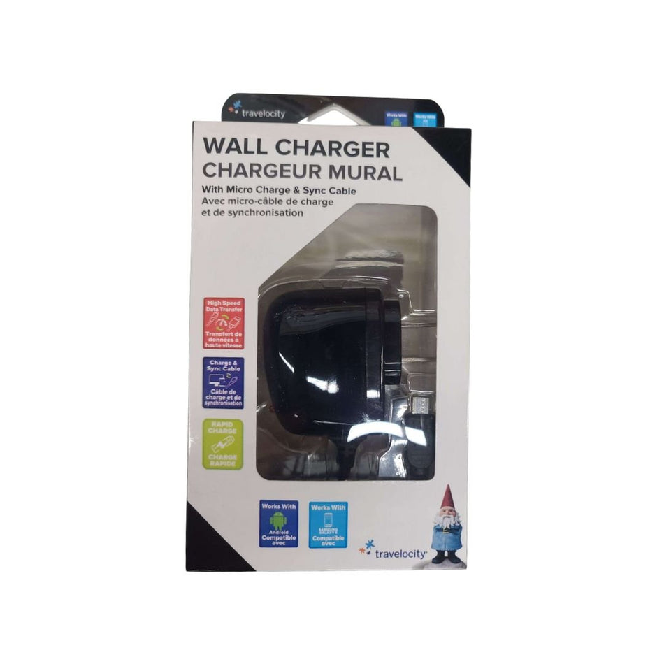 Wall Charger with Micro Charge + Sync Cable