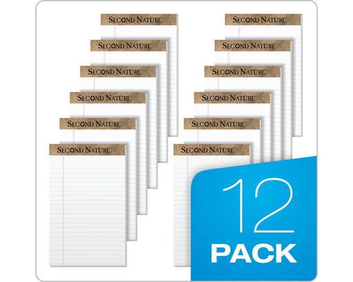 Writing Pads 5" x 8" Legal Rule, 50 Sheets/pad (12 Pack)