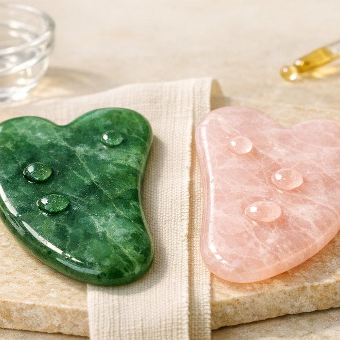 Jade vs. Rose Quartz: Gua Sha Tool Materials