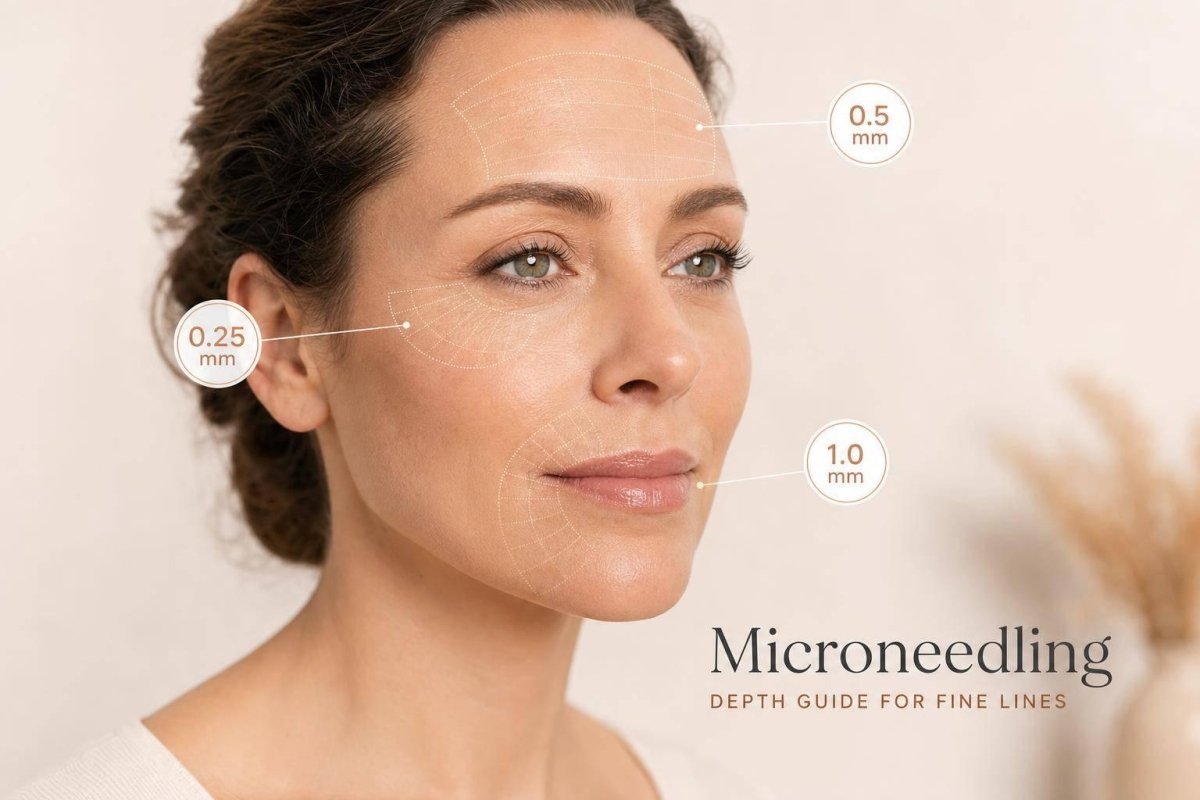 Microneedling Depth Guide for Fine Lines - Beauty Pro Supplies Canada