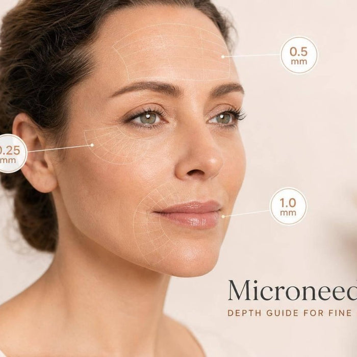 Microneedling Depth Guide for Fine Lines - Beauty Pro Supplies Canada