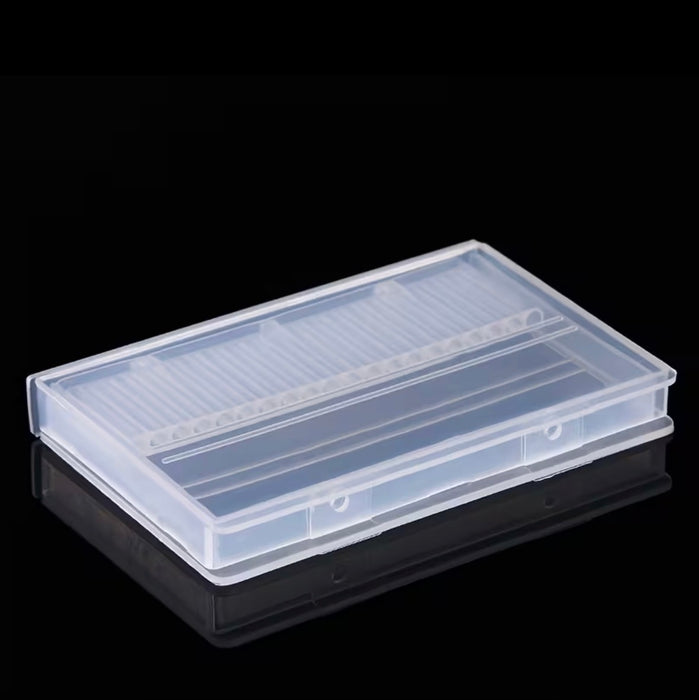 Nail Drill Bit / E-File Bit Storage Box, Holds 20 Bits
