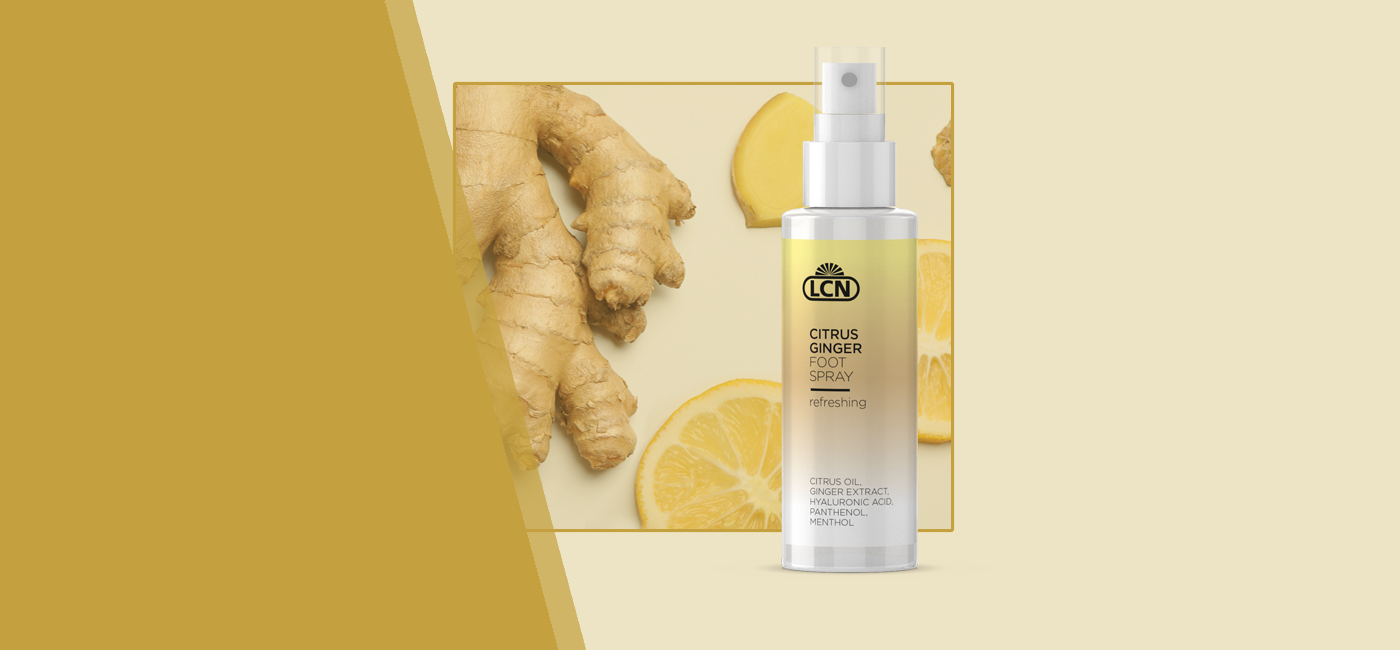 LCN Citrus Ginger Foot Spray - Cooling & Refreshing Care for Tired Feet