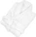100% Cotton Terry Spa Robe, White Waffle Bathrobe with Belt