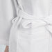 100% Cotton Terry Spa Robe, White Waffle Bathrobe with Belt