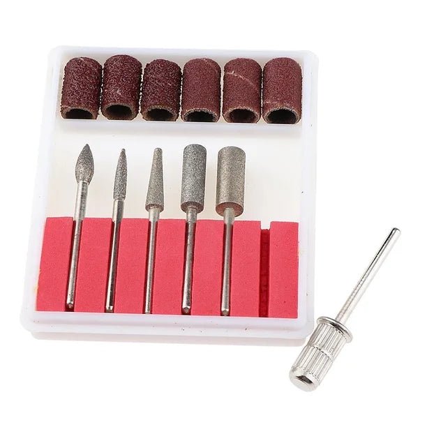 12pc Electric Nail Drill Bit + Sanding Band Set Canada