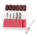 12pc Electric Nail Drill Bit + Sanding Band Set Canada
