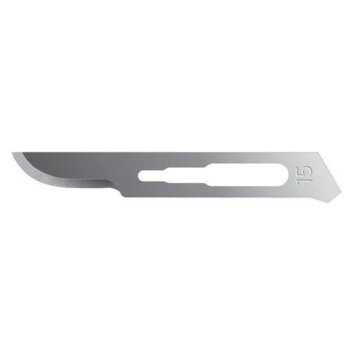 15 Scalpel Blades, Premium Stainless Steel, Box of 100
