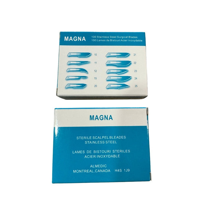 15 Scalpel Blades, Premium Stainless Steel, Box of 100