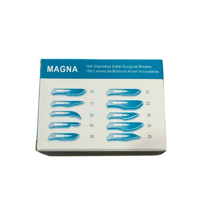 15 Scalpel Blades, Premium Stainless Steel, Box of 100