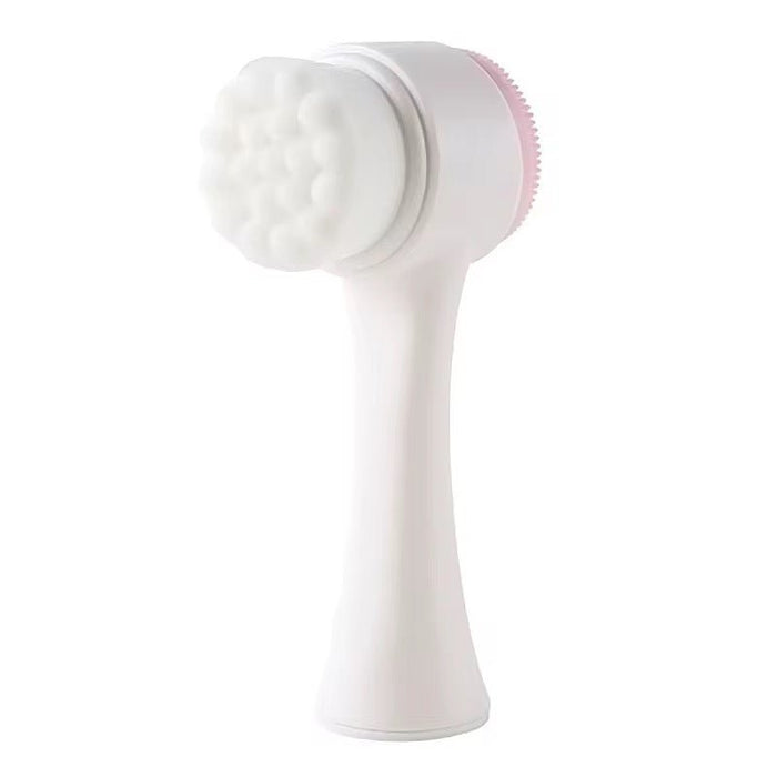 2 in 1 Double Side Facial Cleansing Brush, Silicone Facial Scrubber