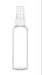 2 oz. Clear 20 - 410 PET Plastic Bullet Round Bottle - FM Sprayer