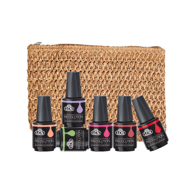 LCN CABO Recolution Advanced Gel Polish Set - 6 Colours + Bag