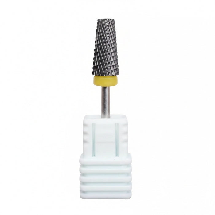 3/32" Sharp Black Ceramic Nail Drill Bit – Triangle Shape | Professional E-File Bit for Acrylic + Gel Nails