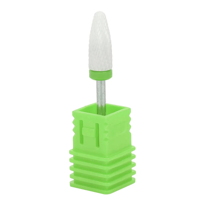 3/32" Ceramic Nail Drill Bit – Corn Shape | Professional E - File Bit for Acrylic + Gel Nails