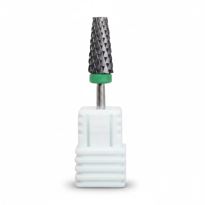 3/32" Sharp Black Ceramic Nail Drill Bit – Triangle Shape | Professional E - File Bit for Acrylic + Gel Nails
