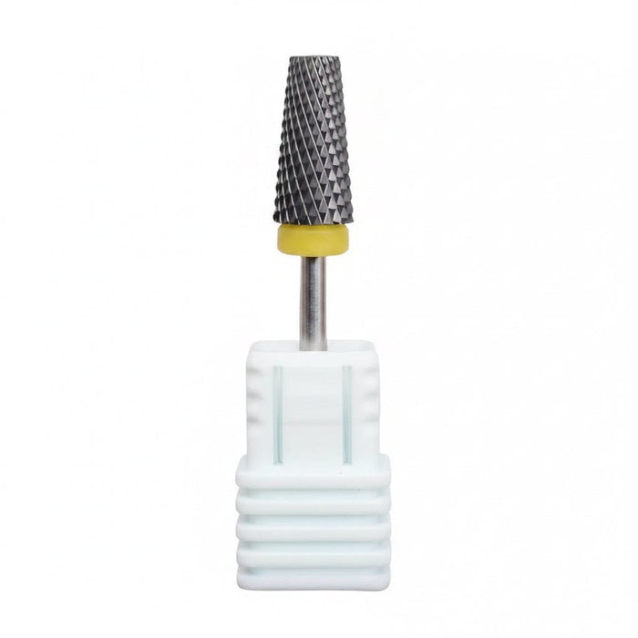 3/32" Sharp Black Ceramic Nail Drill Bit – Triangle Shape | Professional E - File Bit for Acrylic + Gel Nails