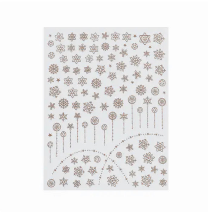 LCN Nail Art, Snowflake Winter Nail Art Decals