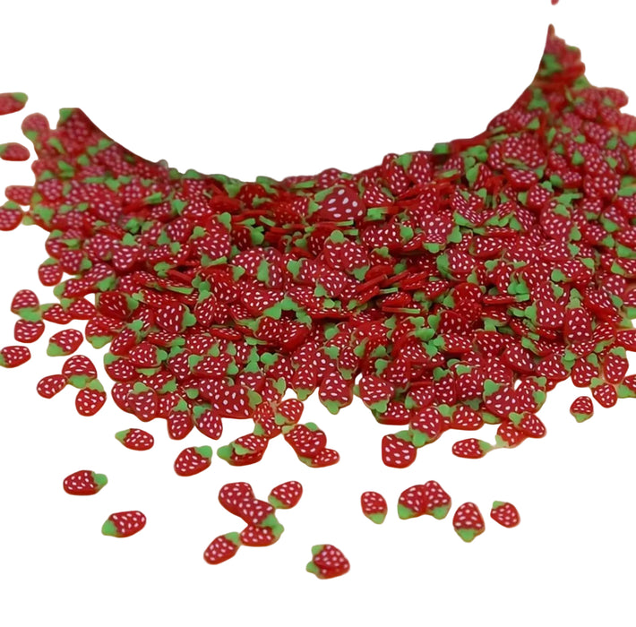 Strawberry Nail Charms 3D Resin Nail Art Supplies, 50pcs