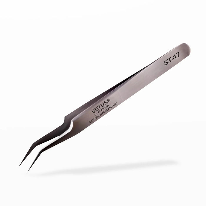 Vetus ST-17 Isolation Tweezers Super Fine Curved Tip