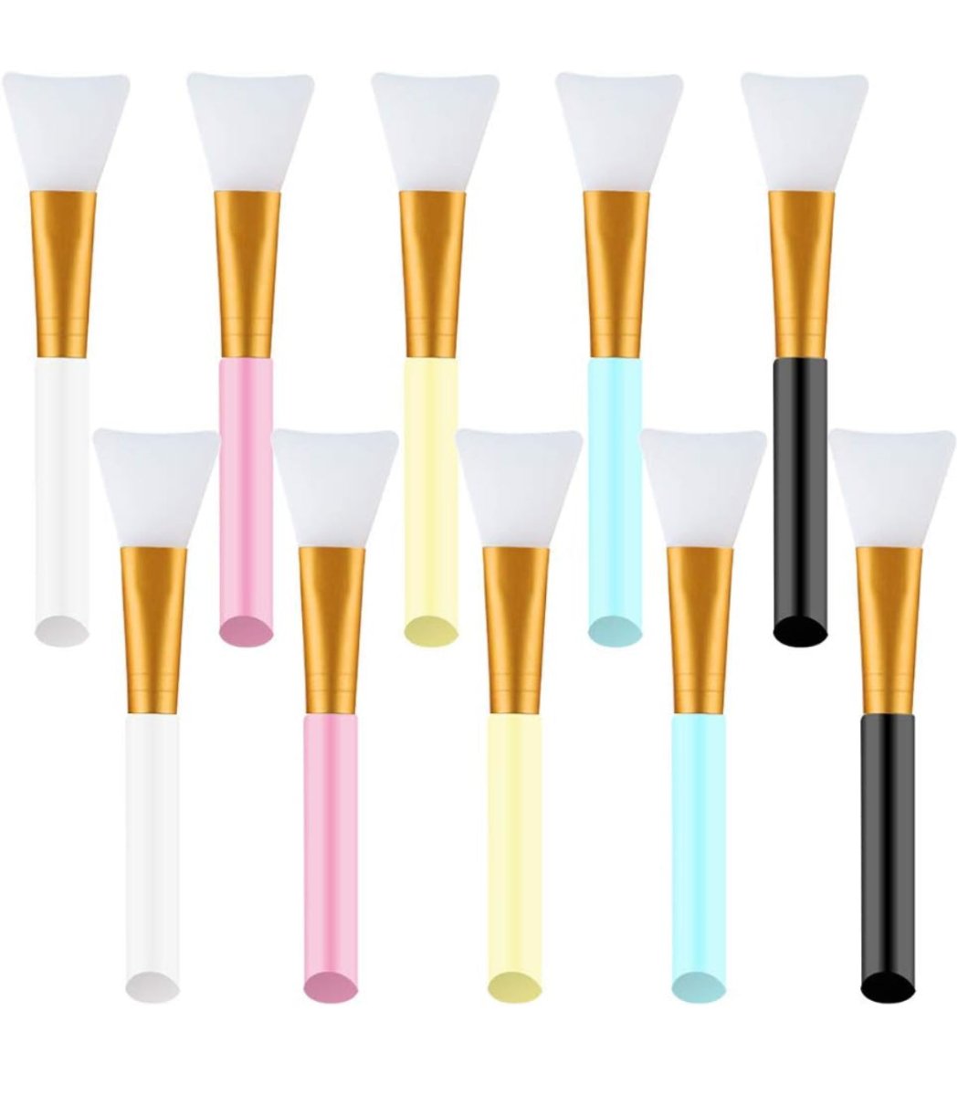 5.5” Silicone Mask Brush, Facial Mud Mask Applicator Brush, Assorted Colours