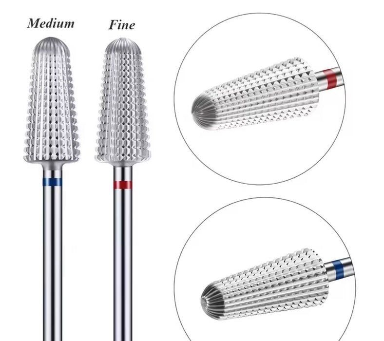 3/32" Tornado Nail Drill Bit, Tungsten Steel | Professional E-File Bit for Acrylic + Gel Nails