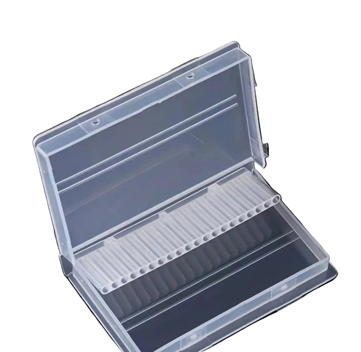 Nail Drill Bit / E-File Bit Storage Box, Holds 20 Bits
