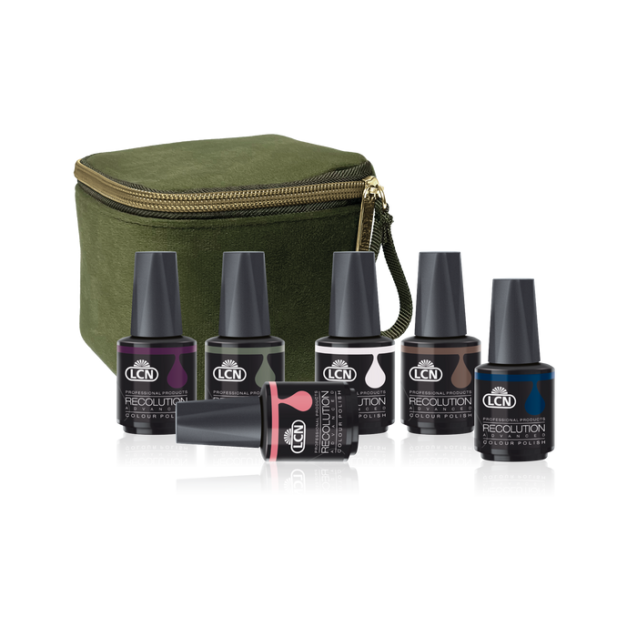 LCN Jardin de Noel  Recolution Advanced 6 piece Set - 6 Colours + Bag