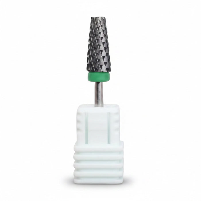 3/32" Sharp Black Ceramic Nail Drill Bit – Triangle Shape | Professional E-File Bit for Acrylic + Gel Nails