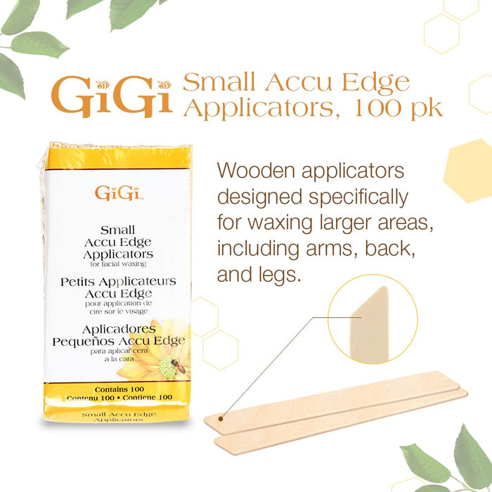 GiGi Small Accu Edge Waxing Applicators 100/pk