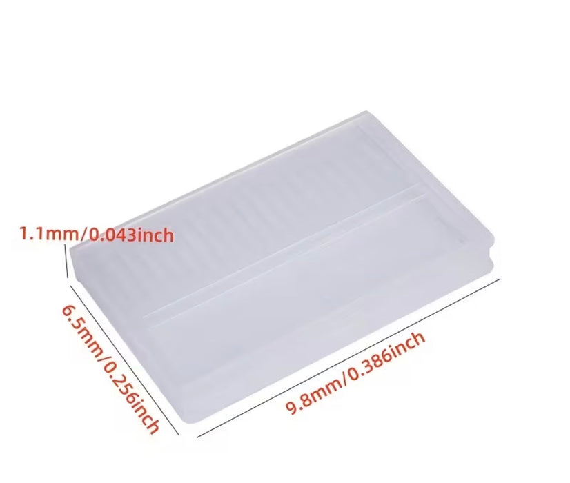 Nail Drill Bit / E-File Bit Storage Box, Holds 20 Bits