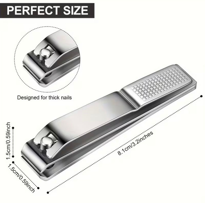 Toe Nail Clippers for Thick Nails, Heavy Duty Stainless Straight Cut