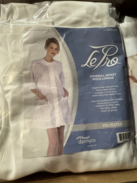 Le Pro Coverall Jacket Aesthetician Spa Lab Coat