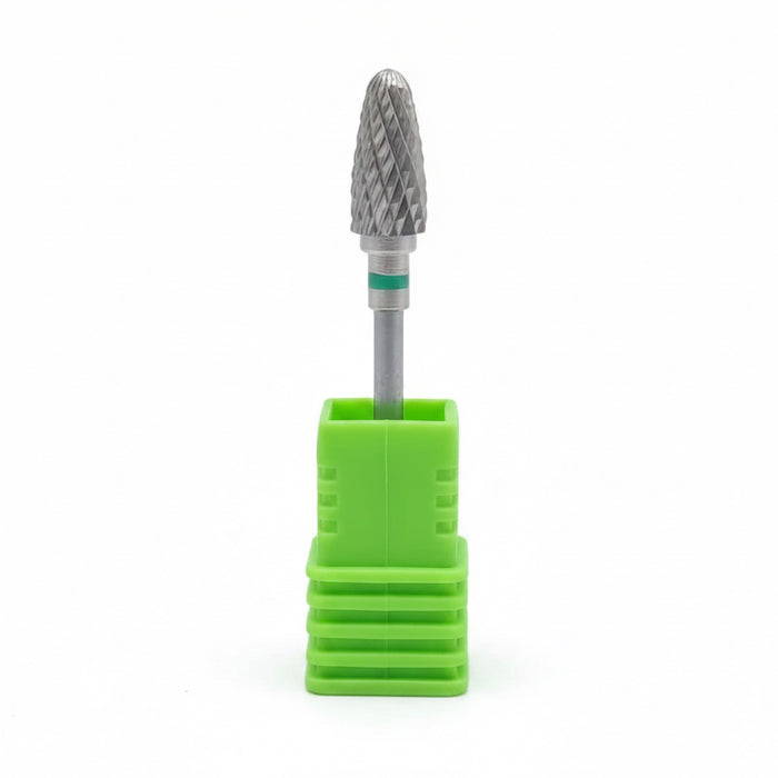 3/32" Tungsten Carbide Nail Drill Bit – Corn Shape | Professional E-File Bit for Acrylic + Gel Nails