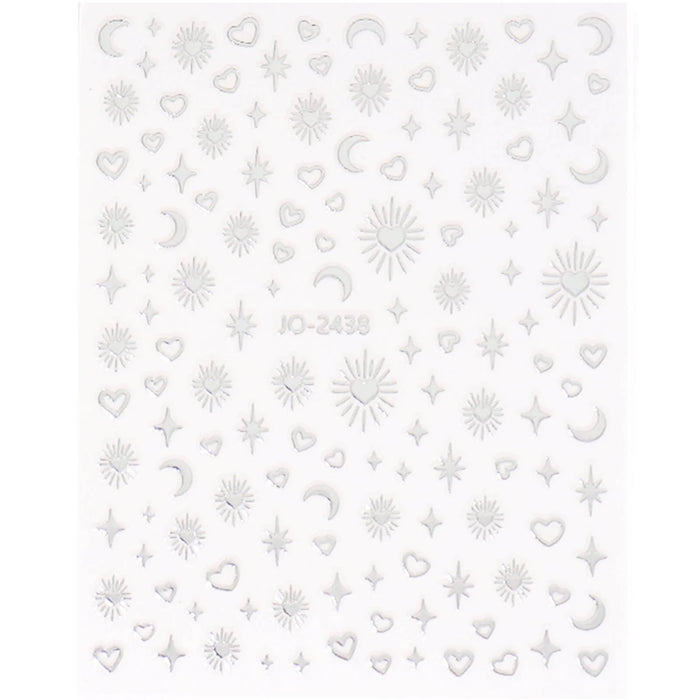 Nail Stickers, Stars, Moons, and Hearts