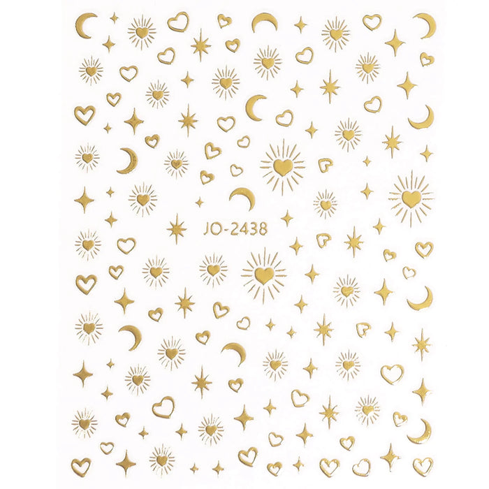 Nail Stickers, Stars, Moons, and Hearts