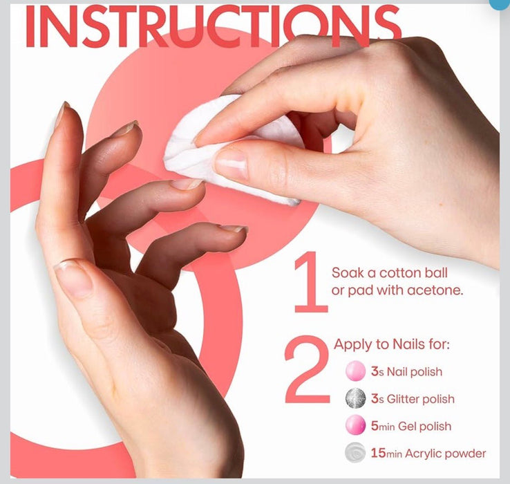 Acetone Nail Polish Remover 473ml / 16oz