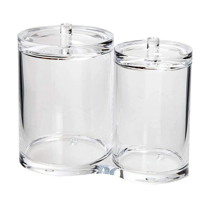 Acrylic Organizer For Cotton Swabs, Cotton Rounds + Cotton Pads 6'' x 3.5''
