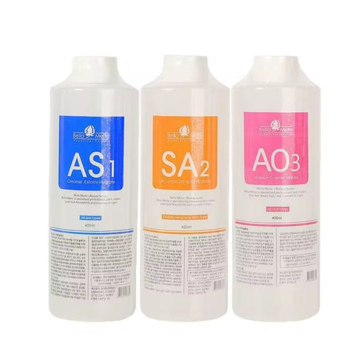 AS1 SA2 A03 Aqua Peeling Solution for Hydrofacial Machine of Hydration Facial Solution Serums, Set of 3