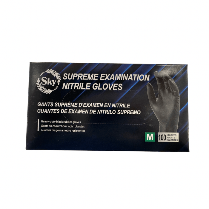 Black Nitrile Exam Gloves