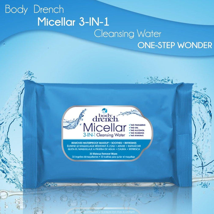 Body Drench Micellar 3 in 1 Cleansing Wipes (30 wipes)