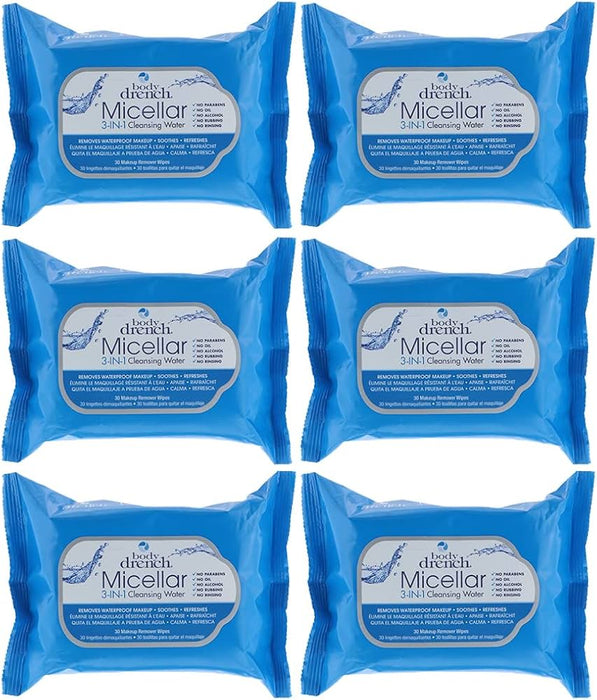 Body Drench Micellar 3 in 1 Cleansing Wipes (30 wipes)