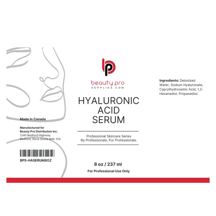 BPS Pro Series Hyaluronic Acid Serum, Professional Size 8oz / 237ml