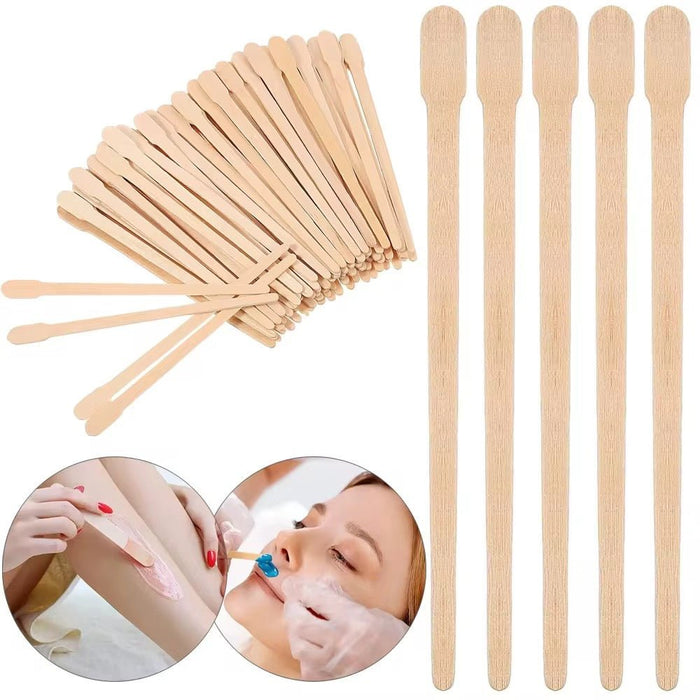 Brow Wax Applicator Stick, 3.4" Non - Sterile 100 count