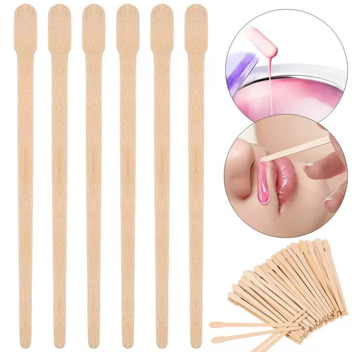 Brow Wax Applicator Stick, 3.4" Non - Sterile 100 count