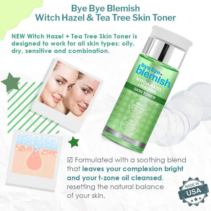 Bye Bye Blemish Witch Hazel & Tea Tree Skin Toner 130ml