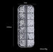 Clear Crystal Gems + White Half Pearls Nail Art Rhinestones & Pearl Set Canada