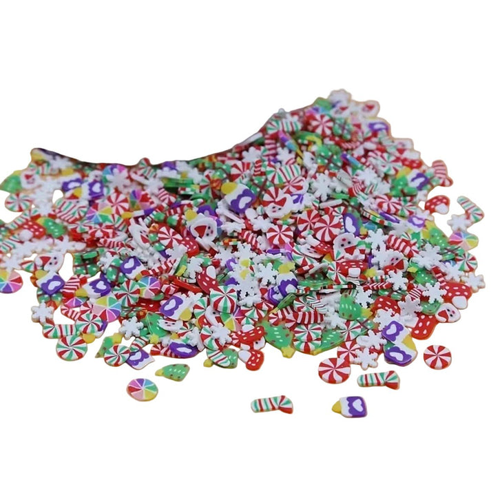 Colourful Holiday Mix Nail Charms, Christmas Nail Art Gems 50pcs