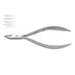 Cuticle Nipper, Double Spring 1/2 Jaw 4"