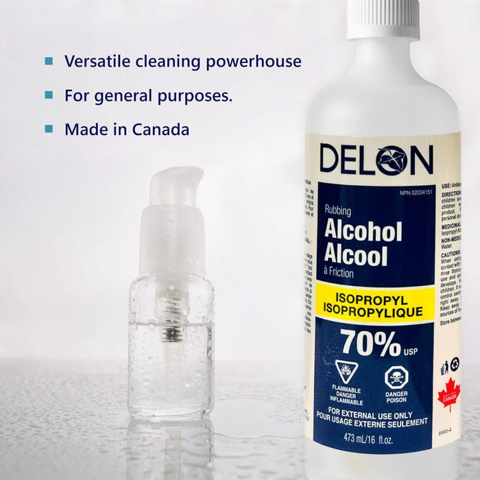 Delon 70% Isopropyl Alcohol, 473ml